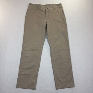 Toad&Co Mens‎ Mission Ridge Pant Regular Fit Brown Organic Cotton Chino 36x34
